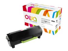 Cartouche laser remanufacturée Lexmark 502 - noir - Owa