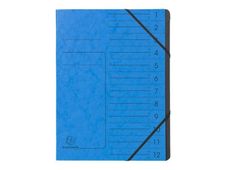 Exacompta Clean'Safe - Trieur 12 positions - couverture bleue