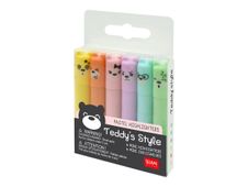 Legami - 6 Mini surligneurs - couleurs pastels assorties