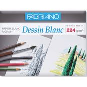 FABRIANO - Papier dessin blanc - 12 feuilles 21 x 32 cm - 224G