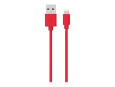 BigBen Wow - câble de charge et de synchronisation USB/Connectique Lightning - 1m - rouge