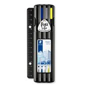STAEDTLER triplus multi set 34 - Pack de stylo à bille, feutre fin, surligneur et crayon rétractable