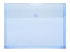 FolderSys - pochette - pour A4 - capacité : 250 feuilles - bleu transparent