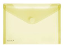 FolderSys - pochette - pour A5 - capacité : 90 feuilles - jaune transparent
