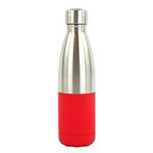 Gourde Bouteille isotherme - inox/rouge - Yoko Design
