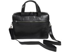 Exacompta Exactive - Sacoche pour ordinateur portable 15,6" - cuir noir