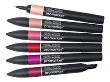 ProMarker - 6 Marqueurs double pointe - tons rouges