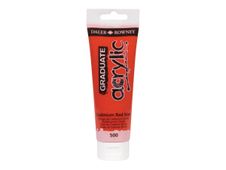 Daler-Rowney Graduate 500 - Pintura - acrílico - tono rojo cadmio - semi-opaque - 120 ml