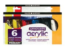 Daler-Rowney Graduate - Peinture acrylique - pack de 6 - 75 ml