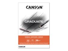 Canson Graduate - Bloc dessin croquis - 40 feuilles - A3 - 96 gr