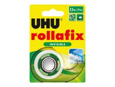 UHU rollafix - Distributeur avec ruban de bureau invisible 19 mm x 7,5 m