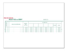 Exacompta - Journal de caisse ou banque - 5 débits/5 crédits - 32 x 25 cm - 80 pages