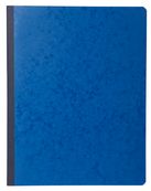 Exacompta - Piqûre à tête paresseuse - 6 colonnes sur 1 page - 32 x 25 cm - 80 pages - bleu