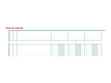 Exacompta - Piqûre à tête paresseuse - 8 colonnes sur 2 pages - 29,7 x 21 cm - 80 pages