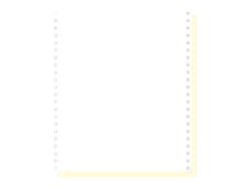 Exacompta - Papier listing blanc/jaune - 1000 feuilles 240 mm x 11" - bandes Caroll détachables - 2 plis