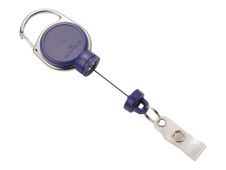 Durable - Enrouleur de badge bleu foncé - 60 cm