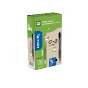 Pilot G-2 - Pack de 12 Rollers encre gel rétractable + 12 Recharges - 0,7mm - noir
