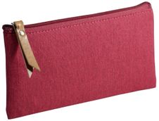 Trousse plate School 1 compartiment - bordeaux - PET recyclé - Carpentras