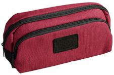 Trousse School 2 compartiments - bordeaux - PET recyclé - Carpentras