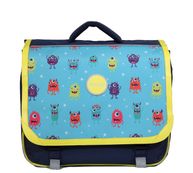Cartable Phileas Monstres 38 cm - 2 compartiments - bleu - Bagtrotter