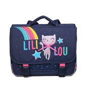 Cartable Lililou 38 cm - 2 compartiments - bleu marine - Bagtrotter