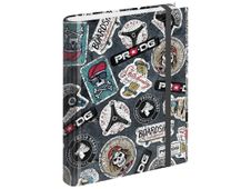 PRO-DG Stickers - Classeur à anneaux avec élastique - A4 - 50 feuilles incluses - Karactermania