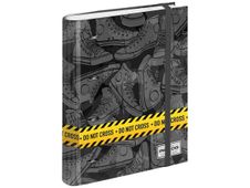 PRO-DG Do not cross - Classeur à anneaux avec élastique - A4 - 50 feuilles incluses - Karactermania