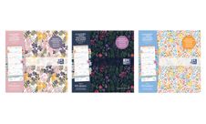 Calendrier Flowers 16 mois - 30 x 30 cm - différents modèles disponibles - Oxford