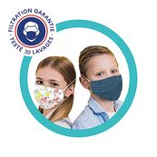 2 Masques lavables - à partir de 10 ans
