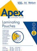 Fellowes Apex - 100 pochettes de plastification A4 (216 x 303 mm) - 125 microns 