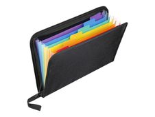 Viquel Rainbow Class - Trieur à soufflet 6 positions - A4 - noir opaque