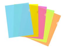 Viquel Happy Fluo - 10 Pochettes coin - A4 - couleurs assorties