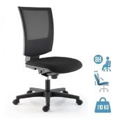 Fauteuil de bureau KILIMA - accoudoirs en option* - noir