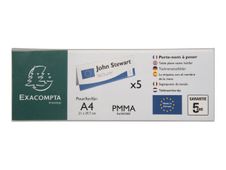 Exacompta - 5 Porte-noms double face - pour 300 x 105 mm