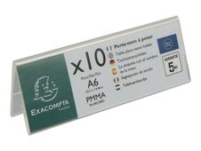 Exacompta - 10 Porte noms - A6 plié