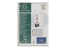 Exacompta - Porte-visuel fermeture magnétique - A6 - double face
