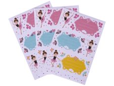 Apli Danseuses - 9 Étiquettes scolaires - 36 x 81 mm