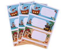 Apli Pirates - 9 Étiquettes scolaires - 36 x 81 mm