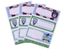 Apli Football - 9 Étiquettes scolaires - 36 x 81 mm
