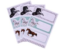 Apli Chevaux - 9 Étiquettes scolaires - 36 x 81 mm