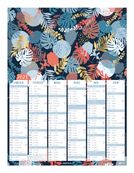 Oberthur Poster or - Calendrier 6 mois par face - 33,5 x 43 cm