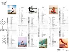 Quo Vadis - Calendrier Fantaisie 6 mois par face - 55 x 40,5 cm - yoga