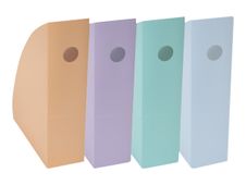 Exacompta Mag-Cube Aquarel - 4 Porte-revues - couleurs pastels glossy