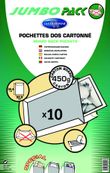La Couronne - 10 Pochettes blanches dos carton - C4 229 x 324 mm - bande auto-adhésive
