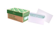 La Couronne - 200 Enveloppes recyclées DL 110 x 220 mm - 80 gr - sans fenêtre - extra blanc - bande auto-adhésive