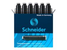 Schneider - 6 Cartouches d'encre pastel - noir