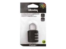 Wonday - Cadenas à combinaison 3 chiffres - 32 mm - noir