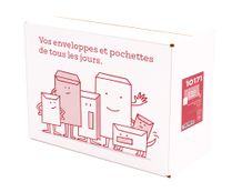 La Couronne - 250 Pochettes  - C4 229 x 324 mm - 90 gr - fenêtre  cristal 110x50 mm - kraft brun - bande auto-adhésive