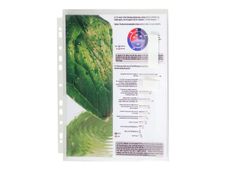 Exacompta - 10 Pochettes perforées à soufflet avec rabat latéral - A4 - 20/100