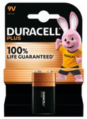 DURACELL 100% Plus - 1 pile alcalines - 9V